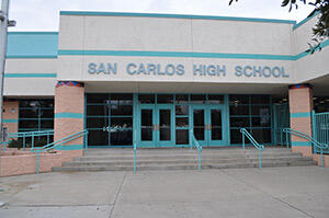 Front entrance of the High School